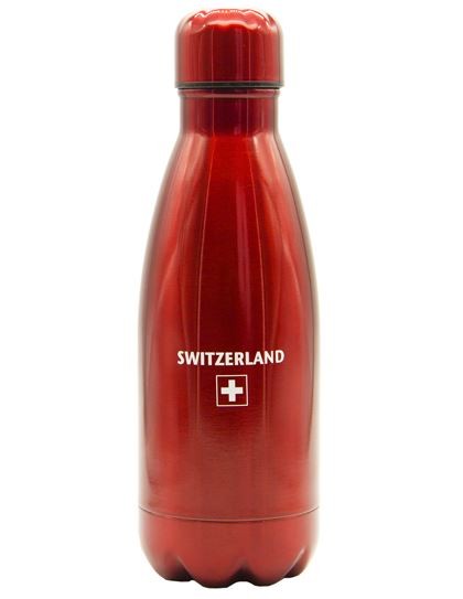 Thermosflasche Switzerland Schweizerkreuz, rot 350ml