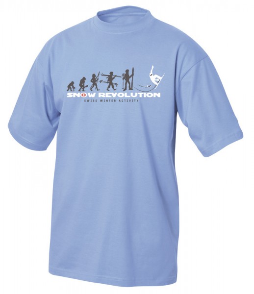 T-Shirt Snow Revolution, hellblau