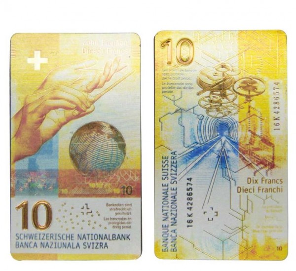 Magnet Schweizer Banknote CHF 10.-