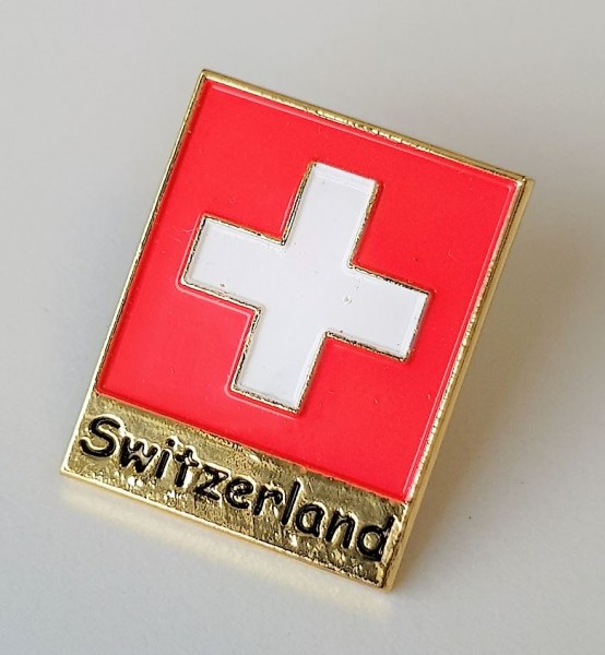 Pin Schweizerkreuz Switzerland, rot